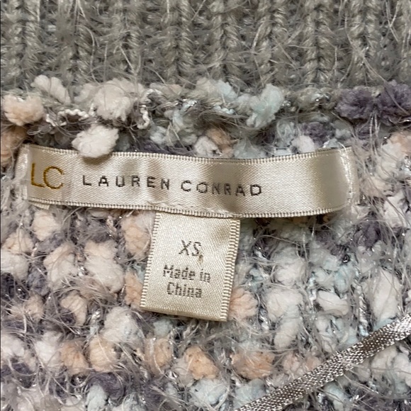 Lauren Conrad Soft Multi Colored Sweater, Size XS - Picture 3 of 5